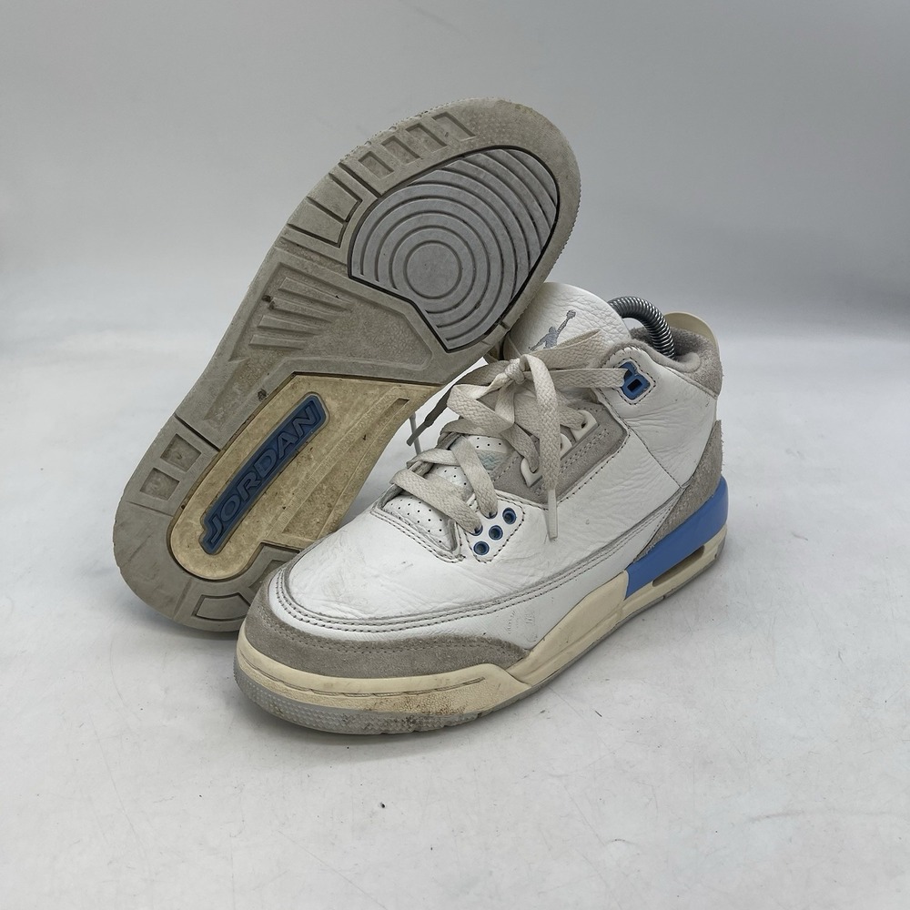 Air Jordan 3 Retro Lucky Shorts Shoes 5Y Blue White Sneaker DM0967-101 Sz 5Y